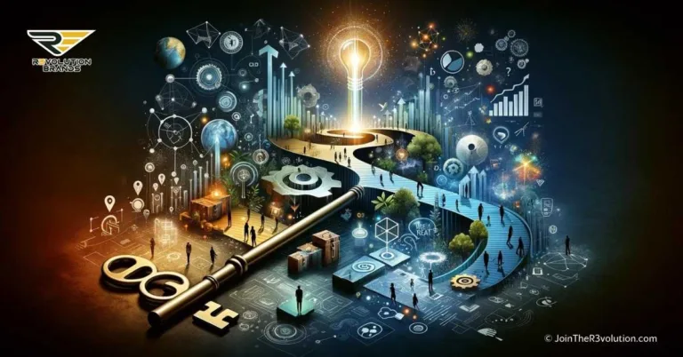 Visual depiction of the integration of digital marketing and technology in franchising, showcasing the use of innovative tools and strategies to drive franchise growth. The image encapsulates the essence of modern entrepreneurial strategies, highlighting the critical role of digital platforms in expanding franchise success.